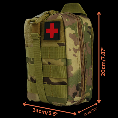 SurvivalAid Kit - Emergency Medical Gear + Customizable Bag