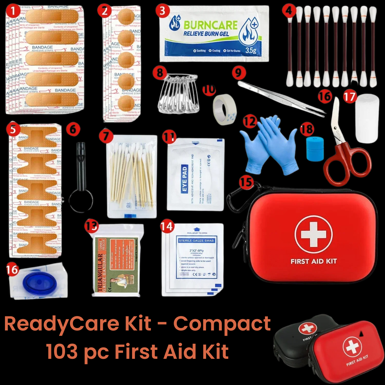 ReadyCare™ - Compact 103 pc First Aid Kit